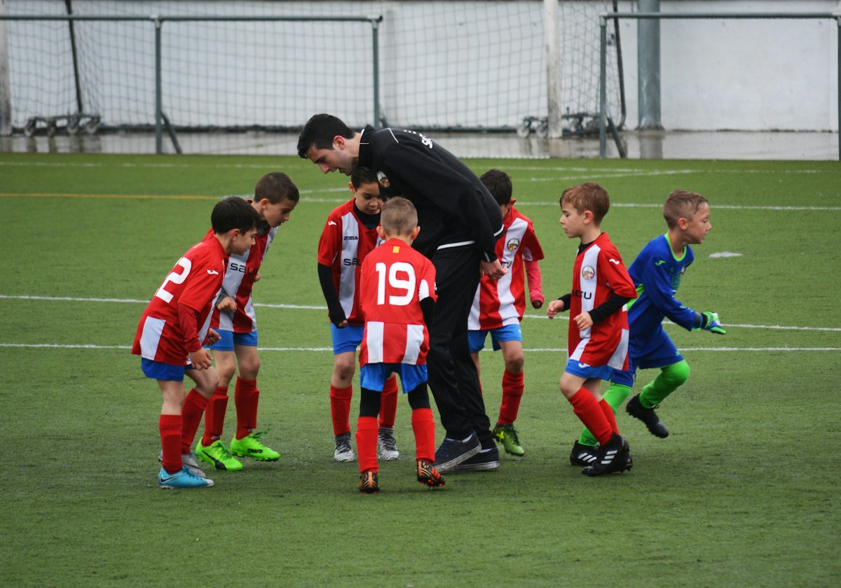 Youth athletic league soccer match